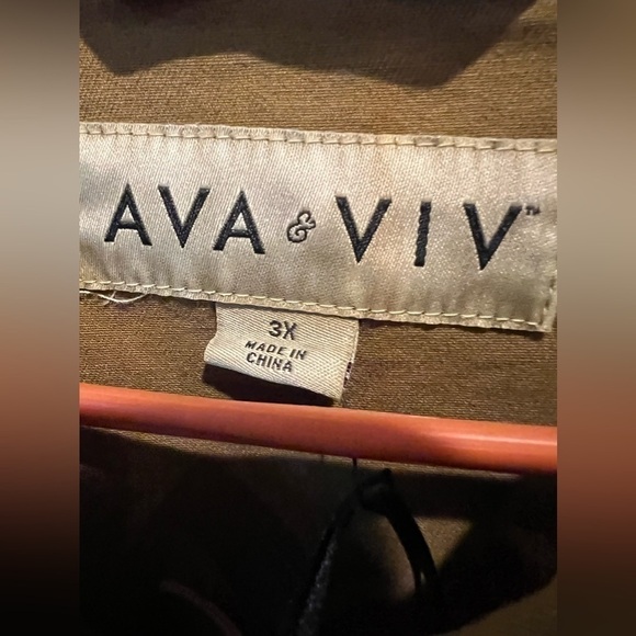 192. NWT Ava & Viv Women's Plus Size Anorak Jacket 3X - Picture 5 of 5